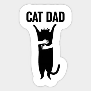 Best Cat Dad Ever Cute Funny Retro Cat Dad Men Father's Day Sticker